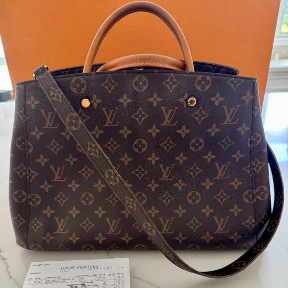 Louis Vuitton Montaigne GM Monogram Tote w/Shoulder Strap - Picture 1 of 13